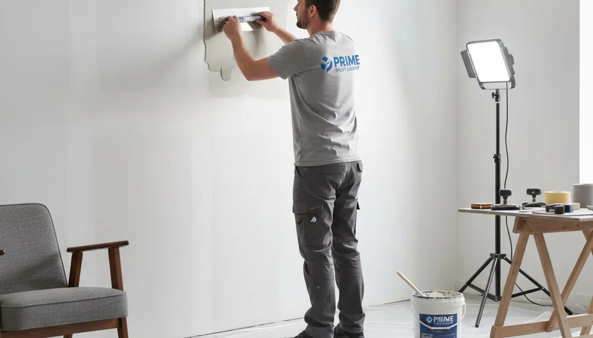 Drywall repair in El Paso, TX by El Paso Paint Pros for cracks, holes, and smooth wall prep