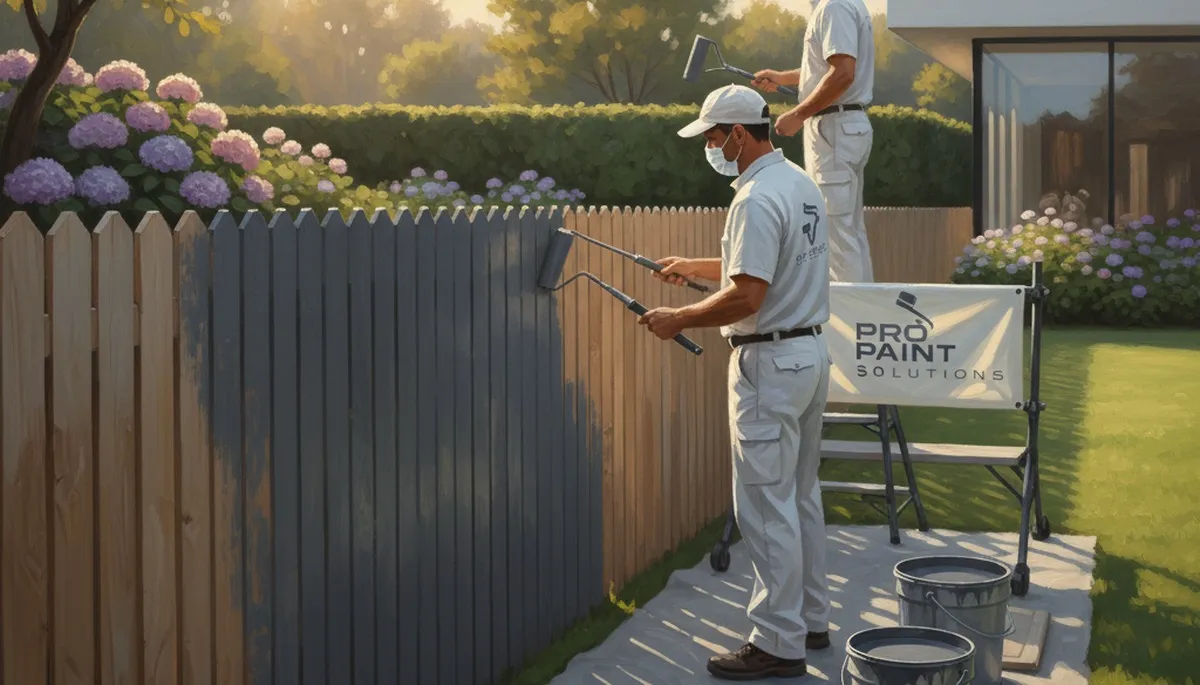 Fence painting service in El Paso, TX protecting fences from sun and desert weather